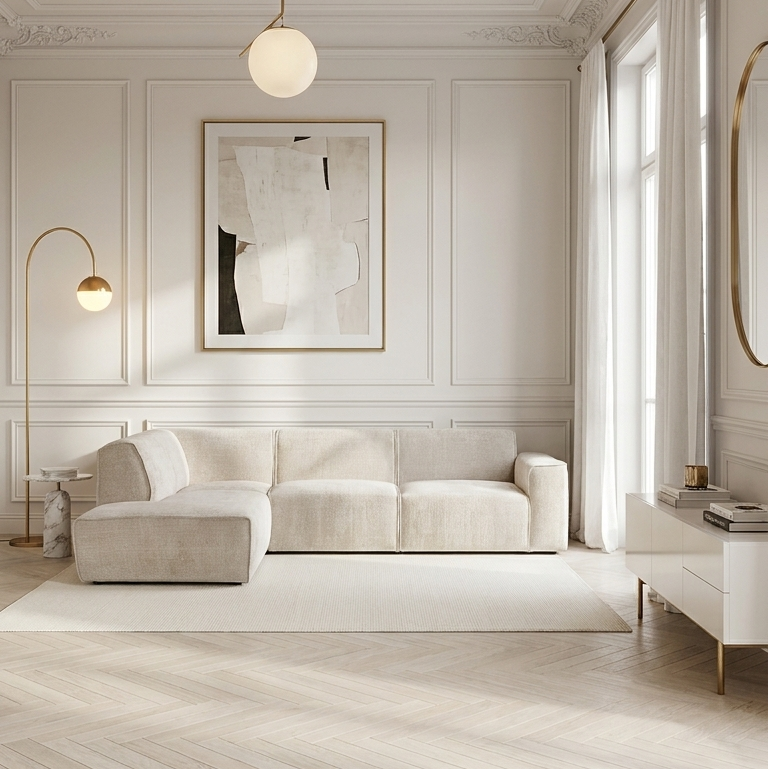 Quelle couleur de canapé avec des meubles en bois ?
